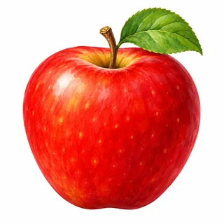Apple illustration for letter A and its beginning sound