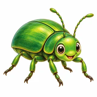 Insect illustration for letter I and its beginning sound