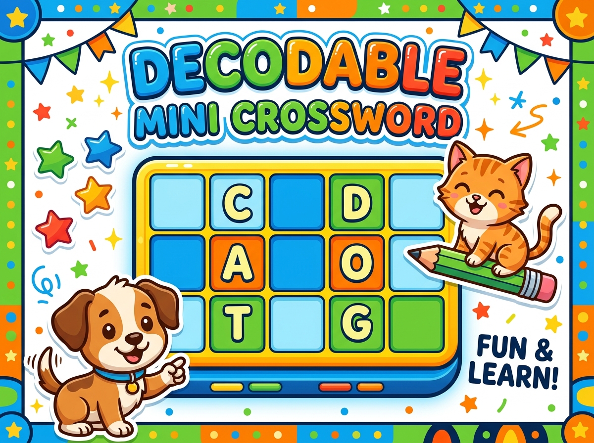 Decodable Mini Crossword