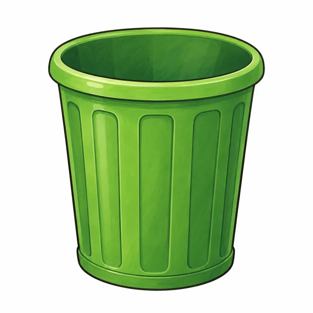 Bin illustration for a short i picture card