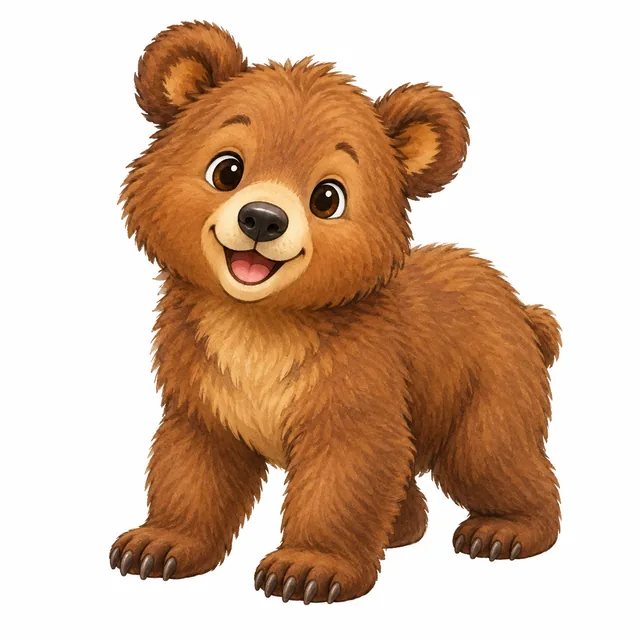 Cub illustration for a short u picture card
